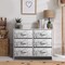 Sorbus 6 Drawers Dresser- Storage Unit with Steel Frame, Wood Top, Fabric Bins - for Bedroom, Closet, Office and more